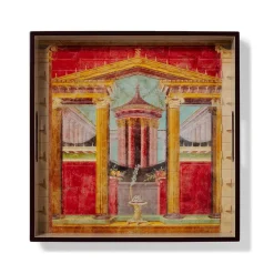 The Met Store Tableware|Decorative Accents*Boscoreale Fresco Wood Lacquer Tray