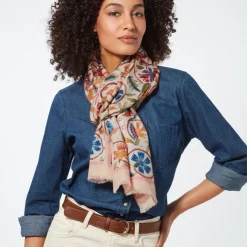 The Met Store Scarves & Wraps*British Flowering Vines Embroidered Oblong Scarf