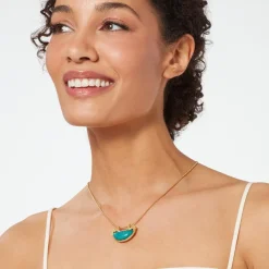 The Met Store Necklaces*Cypriot Jade Crescent Pendant Necklace