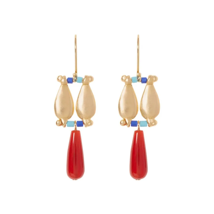 The Met Store Earrings*Egyptian Fringe Drop Earrings