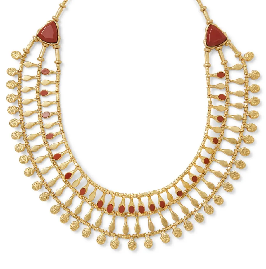 The Met Store Necklaces*Egyptian Nefer Amulet Red Jasper Collar Necklace