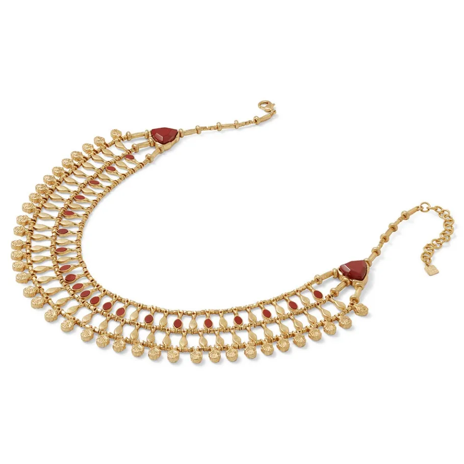 The Met Store Necklaces*Egyptian Nefer Amulet Red Jasper Collar Necklace