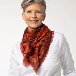 The Met Store Scarves & Wraps*Four Seasons Paisley Square Wool Scarf