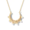 The Met Store Necklaces*Hammered Crescent Pearl Pendant Necklace