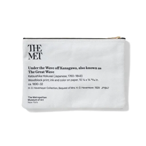 The Met Store Bags*Hokusai Great Wave Zip Pouch