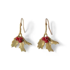 The Met Store Earrings*Holly Berry Jade Drop Earrings