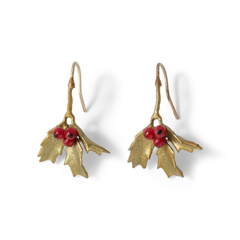 The Met Store Earrings*Holly Berry Jade Drop Earrings