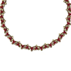The Met Store Necklaces*Holly Berry Jade Statement Necklace