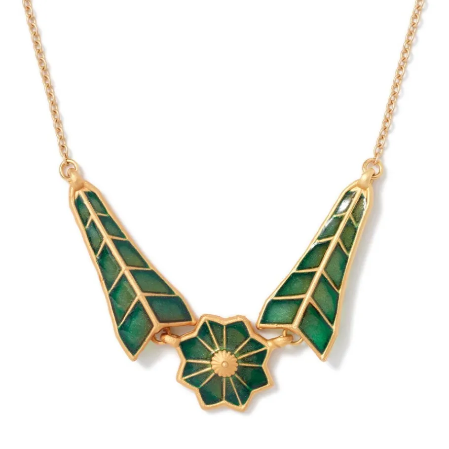 The Met Store Necklaces*Lotus Pagoda Plique-à-Jour Pendant Necklace