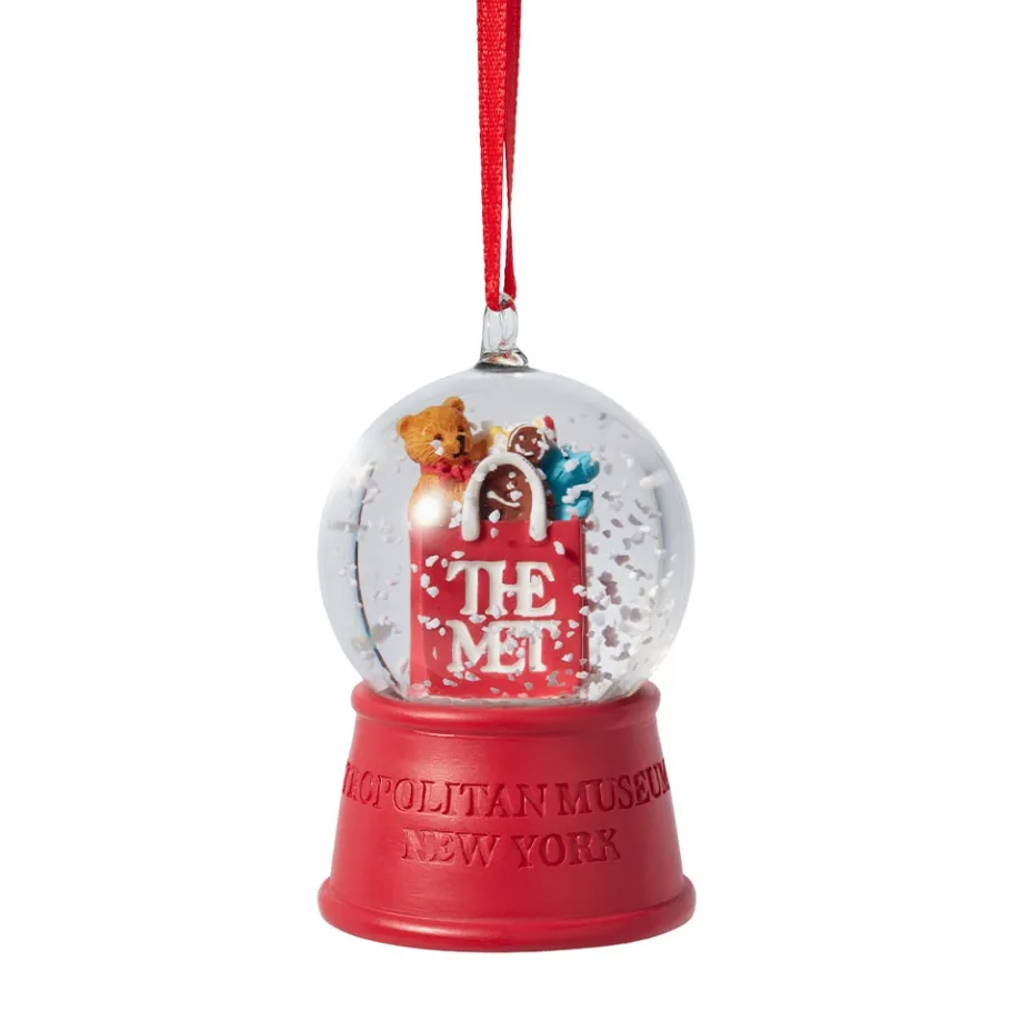 The Met Store Ornaments*Met Shopping Bag Snow Globe Ornament
