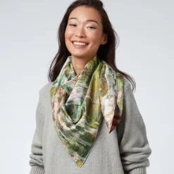 The Met Store Scarves & Wraps*Monet Blooms Double-Sided Square Silk Scarf