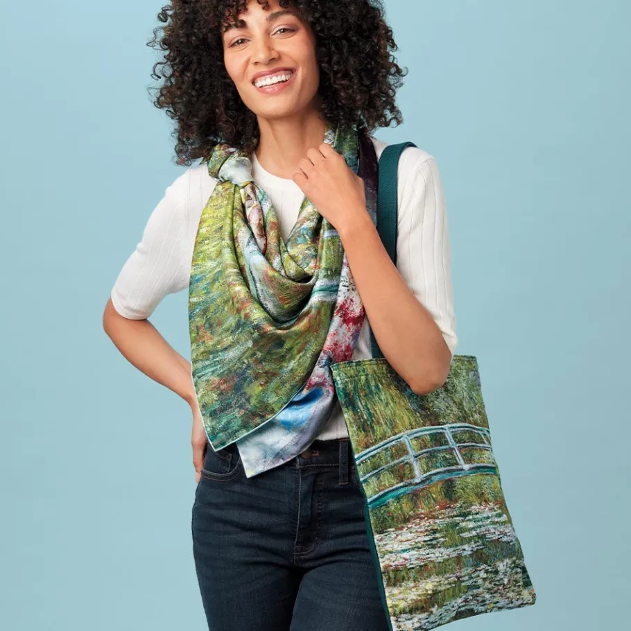 The Met Store Scarves & Wraps*Monet Blooms Double-Sided Square Silk Scarf