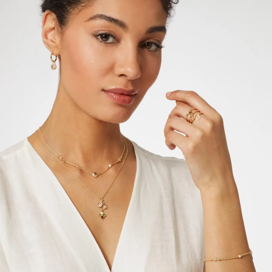 The Met Store Earrings*Moon and Star Hoop Earrings