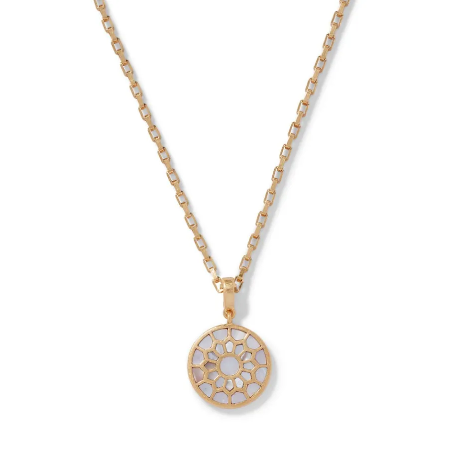 The Met Store Necklaces*Mother-of-Pearl Mosaic T-Bar Pendant Necklace