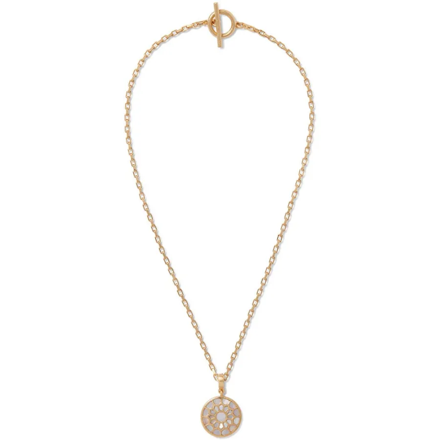 The Met Store Necklaces*Mother-of-Pearl Mosaic T-Bar Pendant Necklace