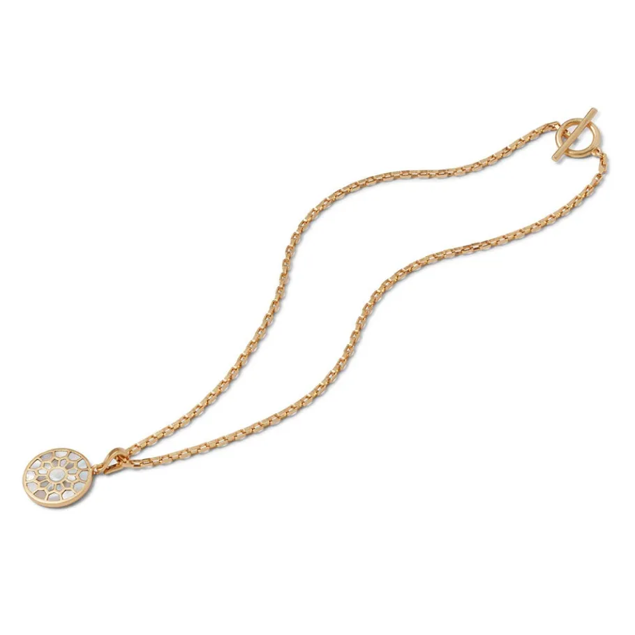 The Met Store Necklaces*Mother-of-Pearl Mosaic T-Bar Pendant Necklace