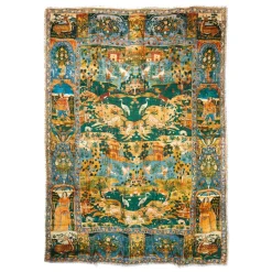 The Met Store Scarves & Wraps*Persian Pictorial Textile Oversize Oblong Scarf