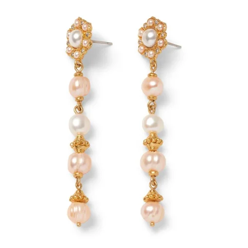 The Met Store Earrings*Philippine Pearl Linear Drop Earrings