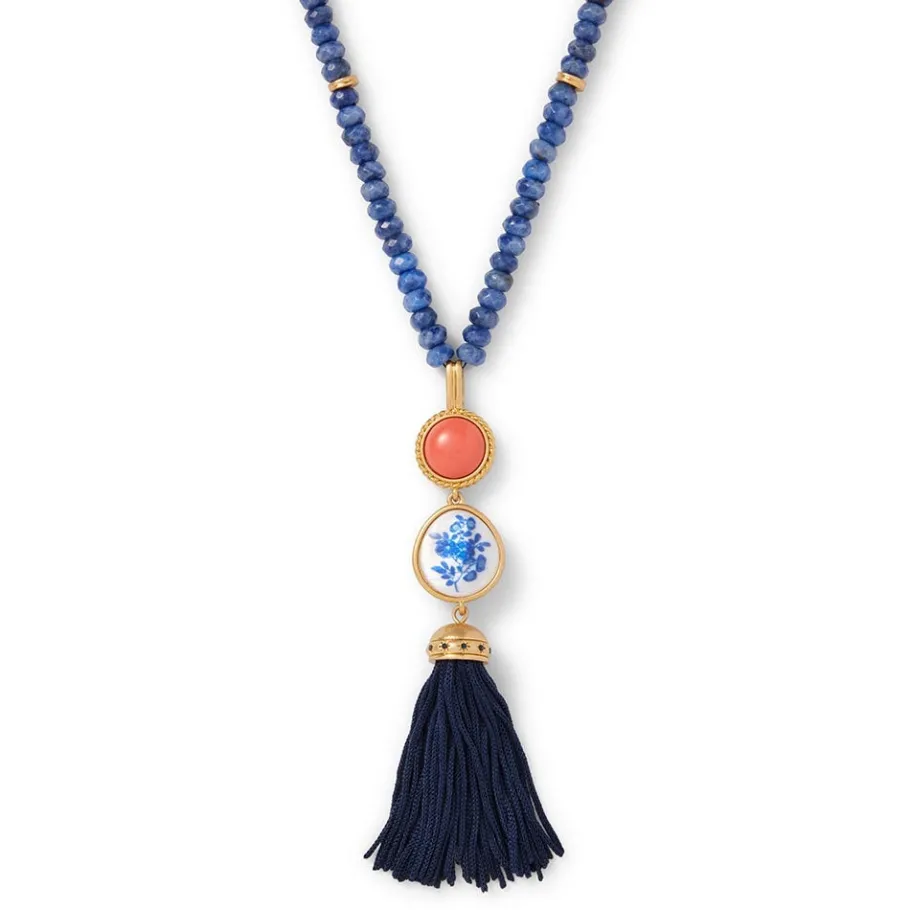 The Met Store Jewelry Sets*Qing Bottle Lariat Necklace and Floral Drop Earrings Set