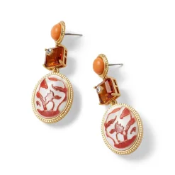 The Met Store Earrings*Qing Bottle Lotus Pond Drop Earrings