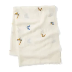 The Met Store Scarves & Wraps*Qing Embroidered Butterflies Oblong Scarf