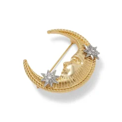 The Met Store Pins & Brooches*Spanish Day and Night Moon Brooch
