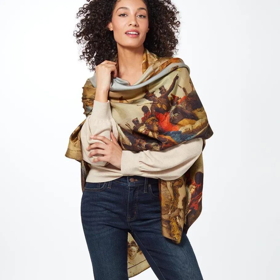 The Met Store Scarves & Wraps*Tiepolo Allegory of the Planets and Continents Oversize Unisex Oblong Silk Scarf