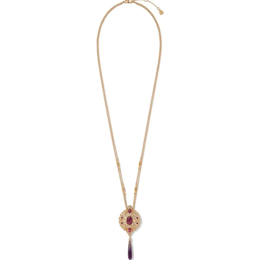 The Met Store Necklaces*Turkish Amethyst Long Pendant Necklace