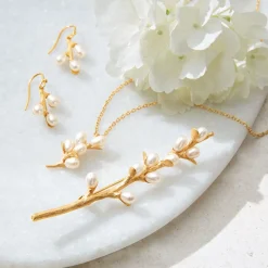 The Met Store Earrings*Willow Catkins Pearl Drop Earrings